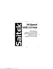 Saitek Hi-Speed USB 2.0 Hub User Manual
