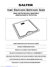 Salter Housewares Inset Electronic Bathroom Scale Instruction Manual