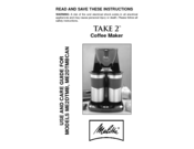 Melitta ME2DTMB Take 2 Use & Care Manual