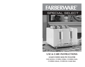 Farberware FST400M, FST400RM, FST400BM, FST400CBM Use And Care Instructions Manual