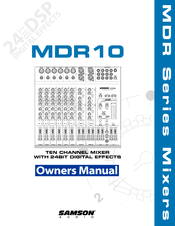 Samson MDR10 Owner's Manual