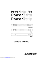 Samson POWERBRITE PB9 Owner's Manual