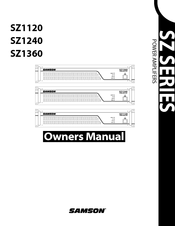 Samson POWER AMPLIFERS SZ1120 Owner's Manual