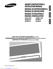 Samsung AM26B1(B2)C13 Owner's Instructions & Installation Manual