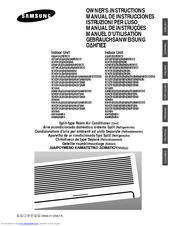 Samsung Split-type Room Air Conditioner Owner's Instructions Manual