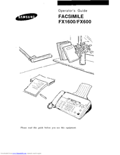 Samsung FX600 Operator's Manual