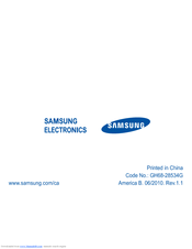 Samsung 100705 User Manual
