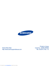 Samsung AWEP570PBECSTA User Manual