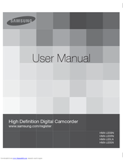 Samsung HMX-U20 User Manual