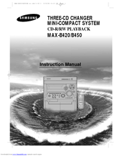 Samsung MAX-B450 Instruction Manual