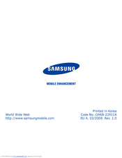 Samsung GH68-22911A User Manual