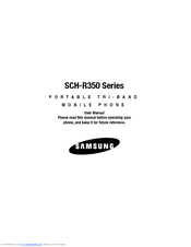 Samsung SCH-R350 Series User Manual