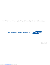 Samsung i5700 User Manual