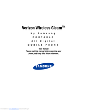 Samsung Verizon Wireless Gleam User Manual