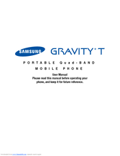 Samsung Gravity Touch User Manual