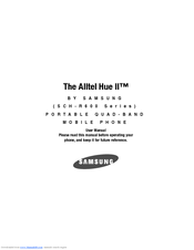 Samsung Alltel Hue II SCH-R600 Series User Manual