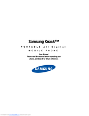 Samsung Knack User Manual