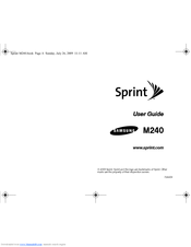 Samsung M240 User Manual