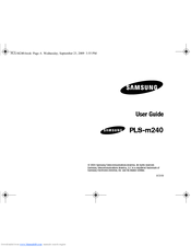 Samsung PLS-M240 User Manual