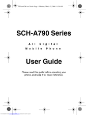 Samsung SCH-a790 Series User Manual