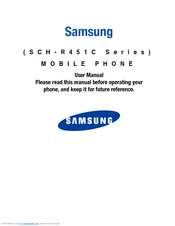 Samsung SCH-R451C Series User Manual