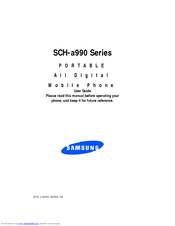 Samsung A990 - SCH Cell Phone User Manual