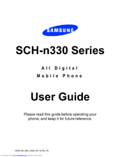 Samsung N330 - SCH Cell Phone User Manual