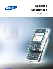 Samsung SGH-D720 User Manual
