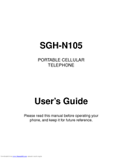 Samsung N105 - SGH Cell Phone User Manual