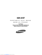 Samsung SGH-A107 User Manual