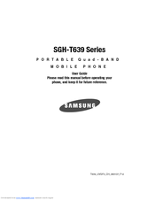 Samsung SGH-T639 Series User Manual