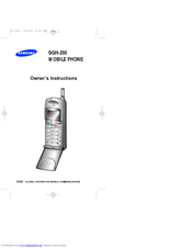 Samsung SGH-250 Owner's Instructions Manual
