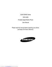 Samsung SGH-A256 User Manual