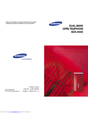 Samsung SGH-A500ZBA Owner's Manual