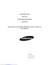Samsung QUAD BAND Series User Manual