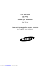 Samsung SGH-A766 User Manual