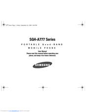 Samsung SGH-A777 Series User Manual