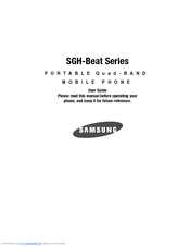 Samsung SGH-Beat User Manual