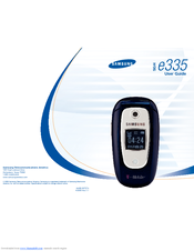 Samsung SGH-E335 User Manual