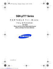 Samsung SGH-p777 Series User Manual