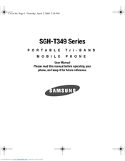 Samsung SGH T349 User Manual
