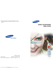 Samsung SGH-X450TBA Quick Manual