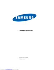 Samsung A420 Owner's Manual