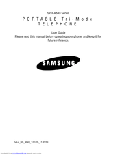 Samsung A840 - SPH Cell Phone User Manual