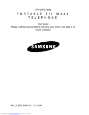 Samsung SPH-a860 Series User Manual