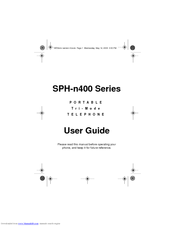 Samsung SPH-N400B User Manual
