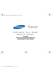 Samsung Trance GH68-21438A User Manual