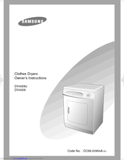 Samsung DV4006 Owner's Instructions Manual