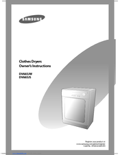 Samsung DV665JS Owner's Instructions Manual