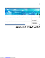 Samsung 700DF/900DF Owner's Manual